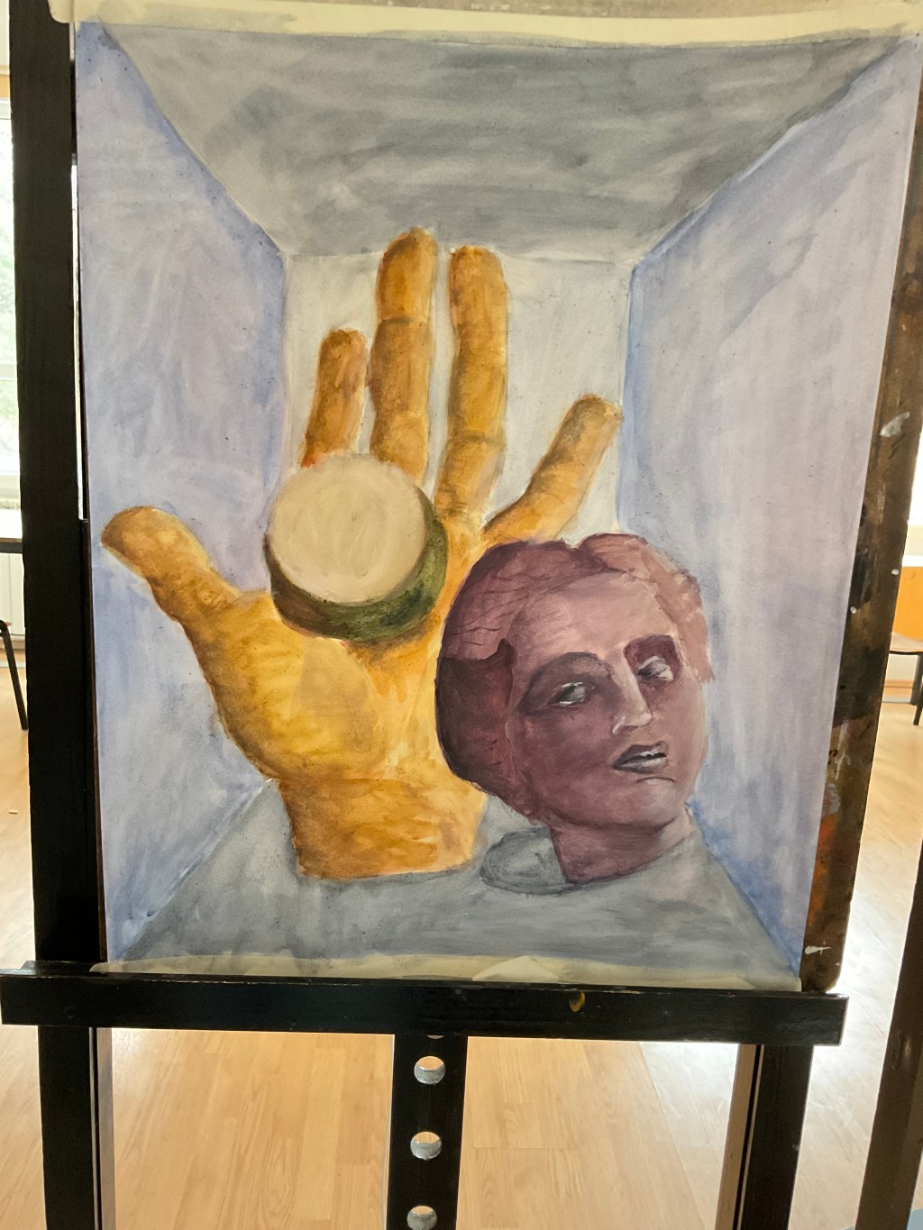 Three objects composition